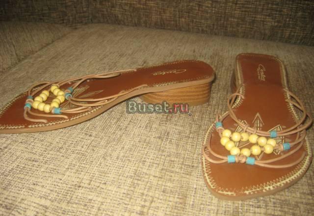 Шлепки на танкетке состояние новых Москва