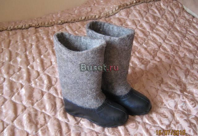 Валенки новые ручной работы с галошами р.25 Москва
