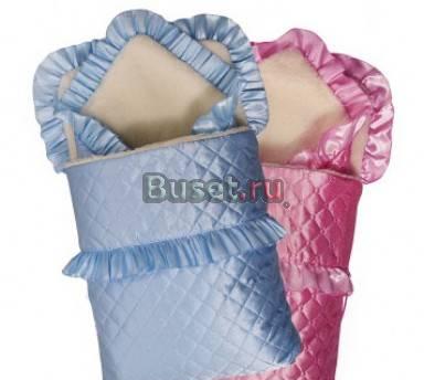 Конверт с одеялом на овчине розовый Москва