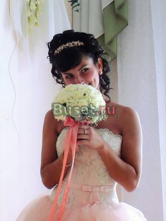 Продам нежно персиковое свадебное платье Москва