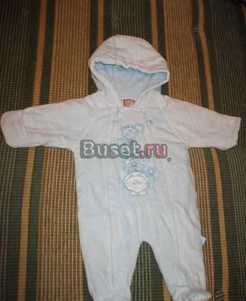 Комбинезон велюровый утепленный, р.80 Москва