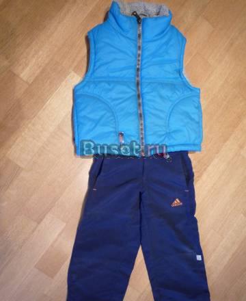 Комплект утепленная жилетка и спортивные брюки Москва