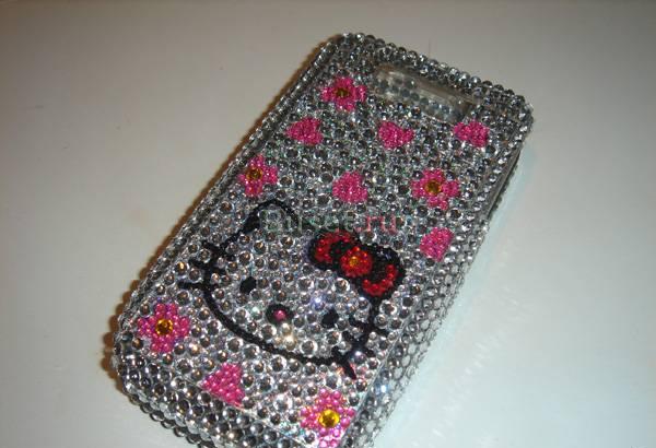 Чехол для Nokia E 63, в стразах, , Hello Kitty Москва