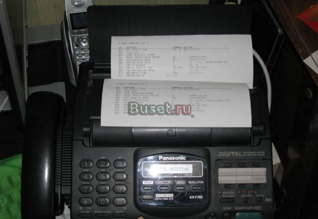 Телефакс Panasonic KX-F780 + ТермоБумага Москва