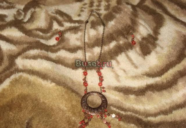 Колье и серьги в комплекте Москва