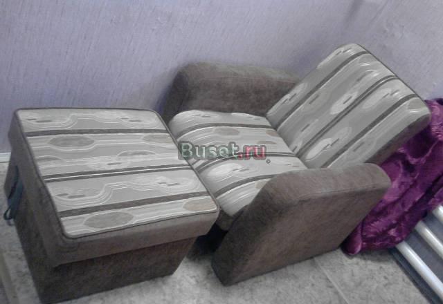 Удобное кресло трансформер с пуфиком и нишами Москва