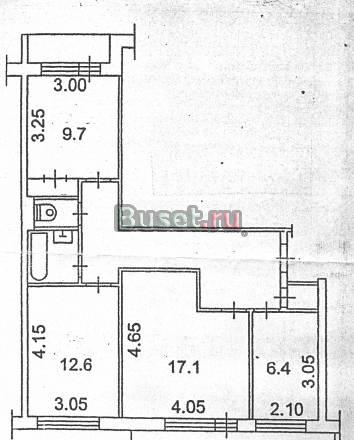 Трёхкомнатная квартира Томск