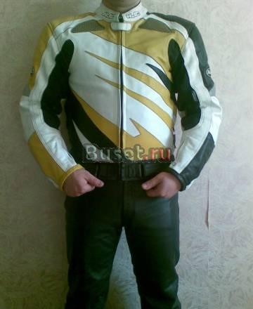 Кожаная мотокуртка HJC Москва