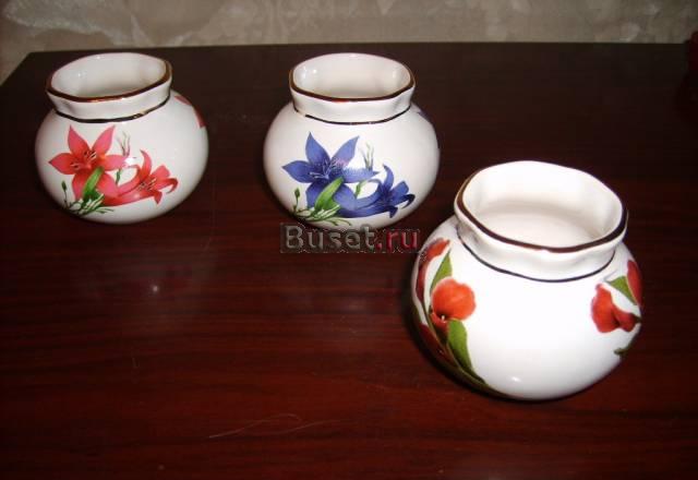 Набор  декоративных вазочек "Кисловодск" Москва