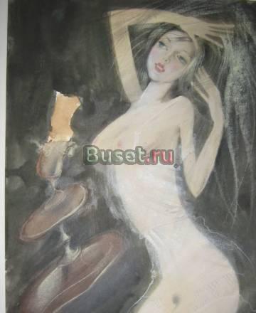 Картина. Художник н. Кузнецов акварель Санкт-Петербург