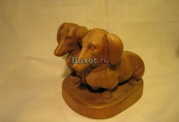 Только деревянные фигурки такс Москва