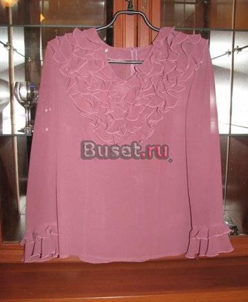 Элегантная блуза с рюшами.Производтсво Польша Санкт-Петербург