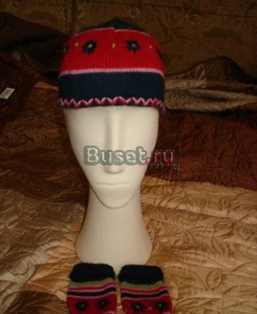 Шапка и варежки для маленького(ой) Гламур-ки" Москва