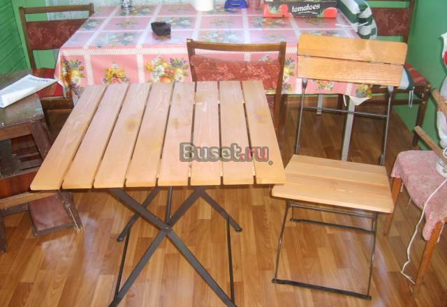 Дачный набор стол и 2 стула. Новый Санкт-Петербург