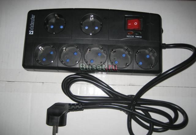 Сетевой фильтр Defender DFS Pro (черный) Санкт-Петербург