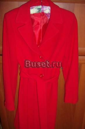 Пальто кашемировое красное Санкт-Петербург