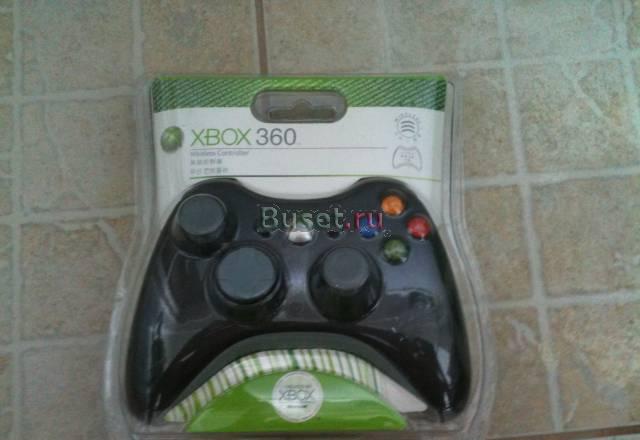 Новые черные джойстики (беспроводные) xbox 360 Москва