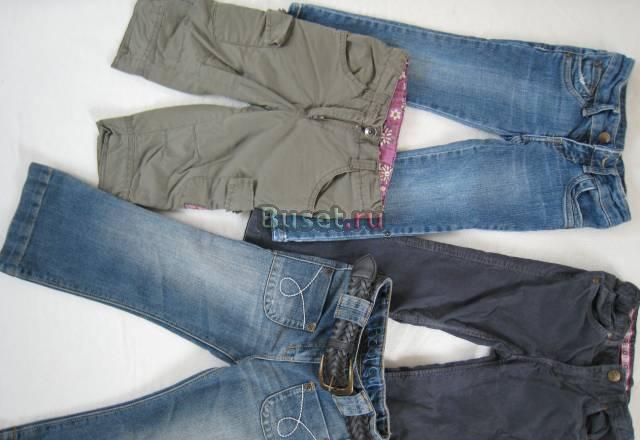 Брючки фирменные на девочку 2-3года 4шт Москва