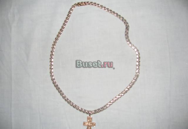 Золотая цепь+ крест Санкт-Петербург