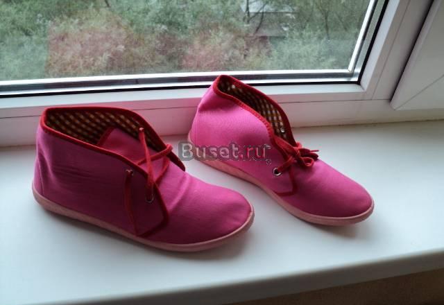 Тканевые ботиночки разм 35 ,150руб Москва
