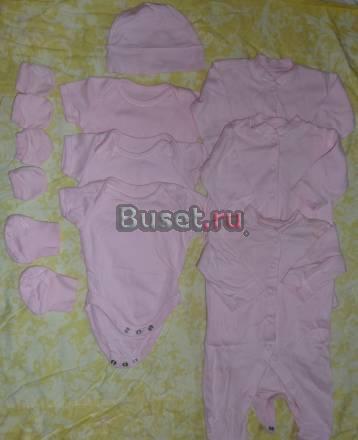 Большой пакет одежды для малышки с рождения Москва