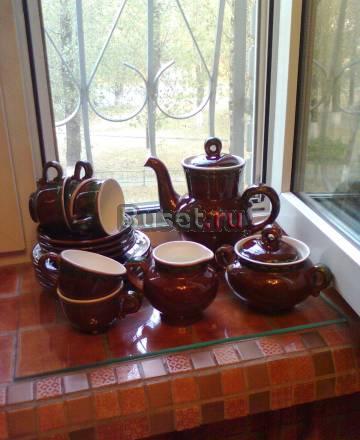 Сервиз для чая с пирожками. Керамика Москва