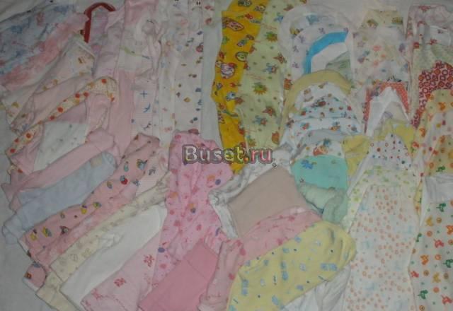 Пакет вещей для девочки от 0 до года (20 р./вещь) Москва