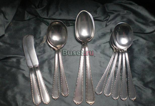 Набор столового серебра "Сосна". 11 предметов Москва