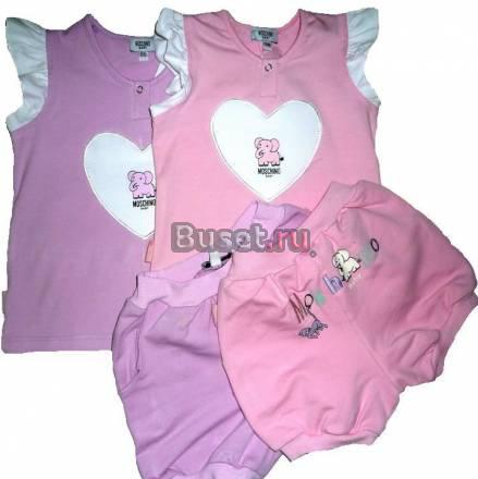 Костюмчик Moschino, Италия.Футболка,. Шортики Москва