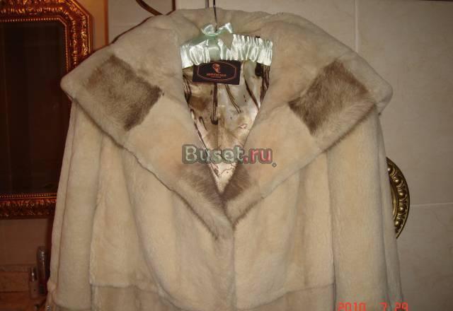 Новая шуба из щипаного бобра с капюшоном 105 cm Москва