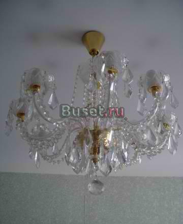 Люстра чешская 8 рожковая хрусталь Москва