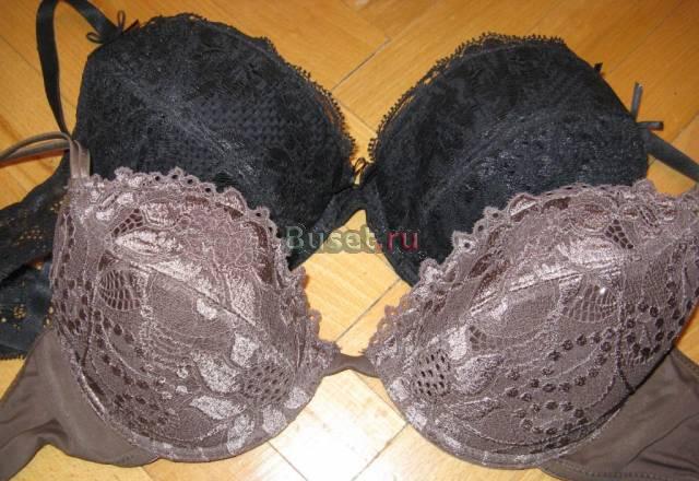 2 бюстгальтера 75B состояние новое черный и коричн Москва