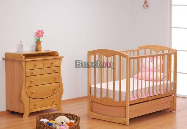 Кроватки и комоды из бука Новые Москва