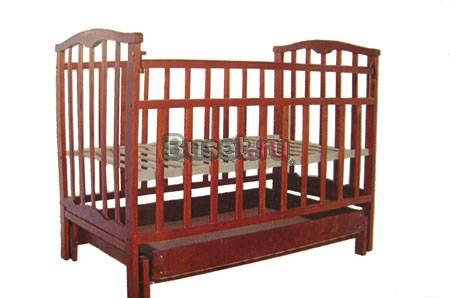 Кроватка  маятник " Золушка" с ящиком Москва