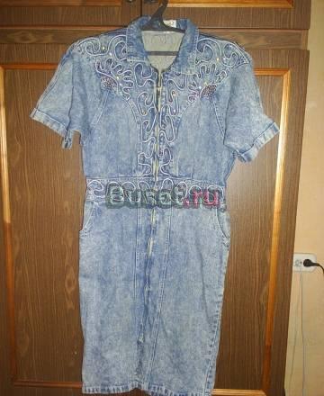 Джинсовое вареное платье Франция Санкт-Петербург