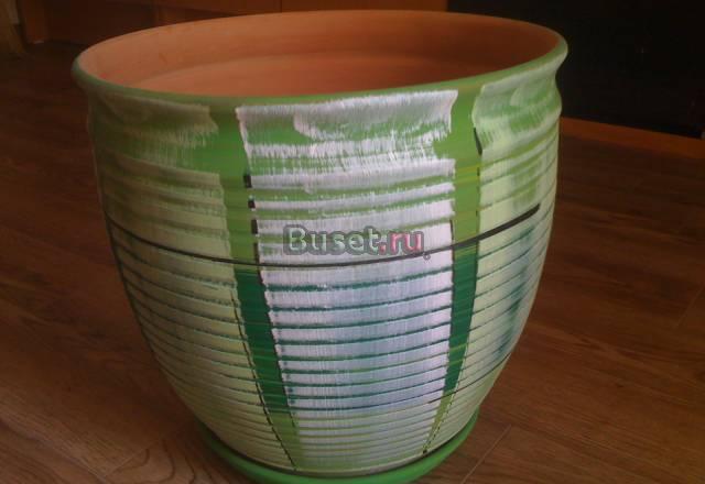 Большой горшок для цветов. поддон. H 31см Москва