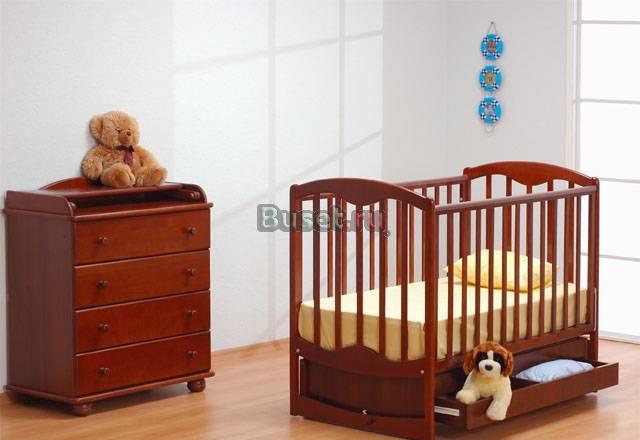 Кроватки и комоды из бука Новые Москва