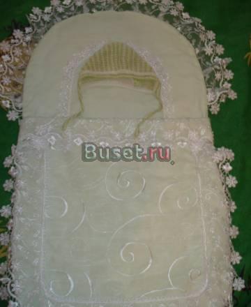 Конверт на выписку+шапочка Москва