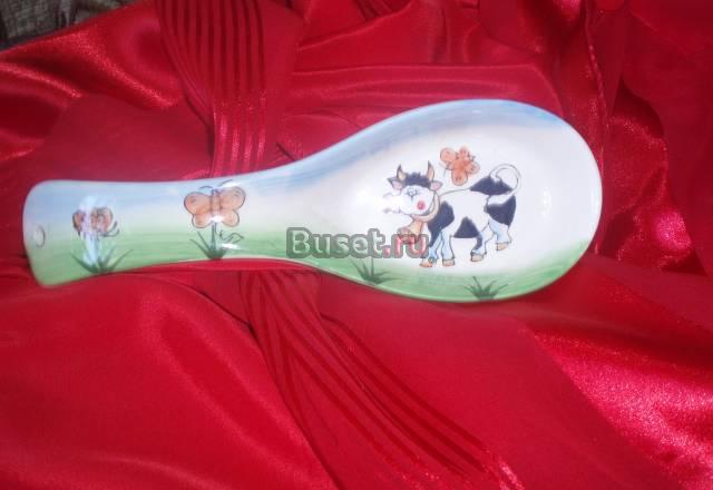 Сувенир из Китая "Подставка под ложку" Москва