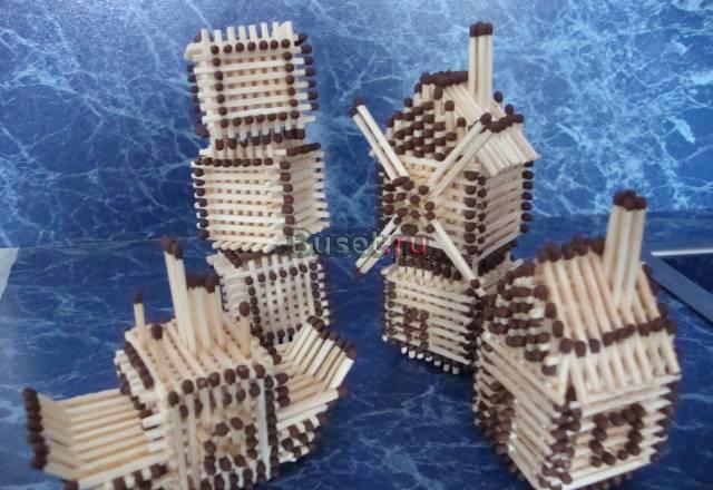 Необычные подарки домик и поделки из спичек Москва