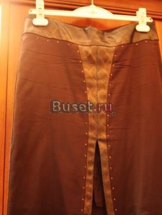 Продам юбку атласную коричневая Москва