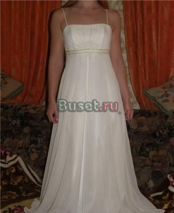 Новое свадебное платье "ампир" в греч.стиле Москва