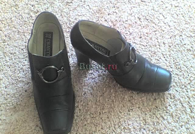 Туфли кожаные черные,размер 37 Москва