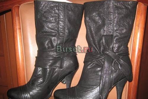 Новые черные ботильоны,нат.кожа,37 р-р Москва