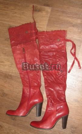 Новые кожаные ботфорты Санкт-Петербург