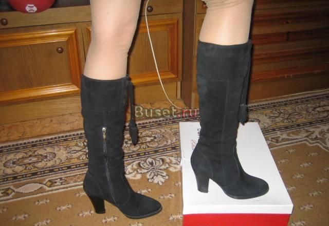 Сапоги замшевые зимние Москва