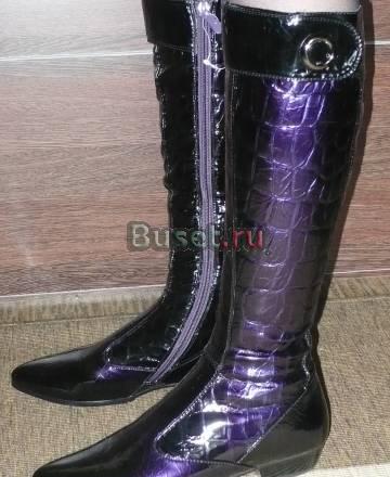 Сапоги лаковые brado (новые), р.38 Москва