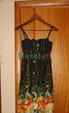 Cарафан женский,черный с цветами Санкт-Петербург