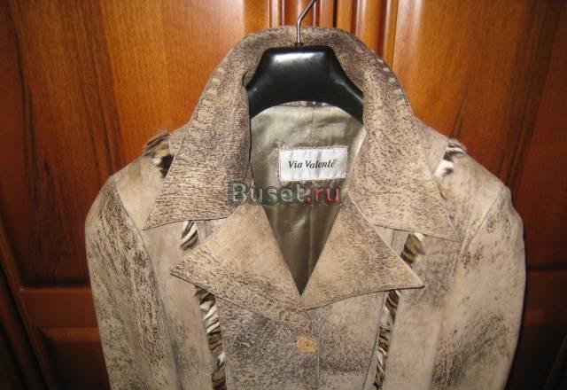 Кожаное пальто р.46 Москва