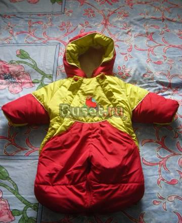 Зимний на овчине комбез-конверт 3-6 мес, 68см Москва